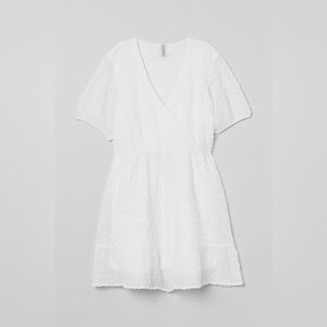 H&M Flared white dress